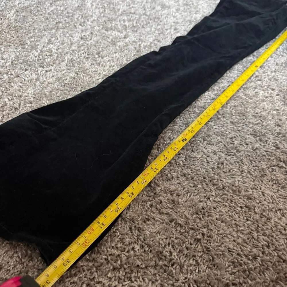 Paige “Low Low” Black Corduroy Low Rise Flare Jeans